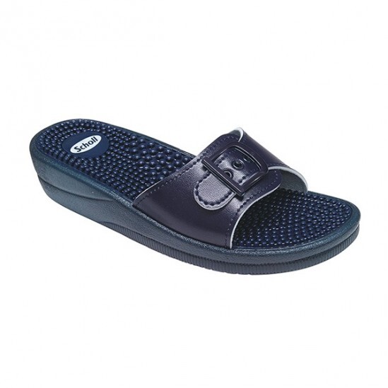 Scholl Fitness Massage bleu sandale taille 38