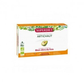 Superdiet Artichaut bio complément alimentaire 20 ampoules 300ml