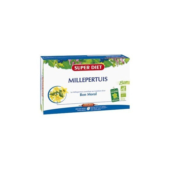 Superdiet Millepertuis bio complément alimentaire 20 ampoules