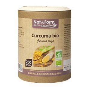 Nat&Form Curcuma bio complément alimentaire 60 gélules