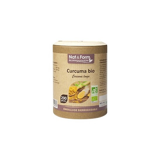 Nat&Form Curcuma bio complément alimentaire 60 gélules