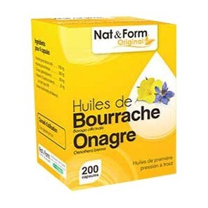 Nat&Form Bourrache onagre 100 capsules