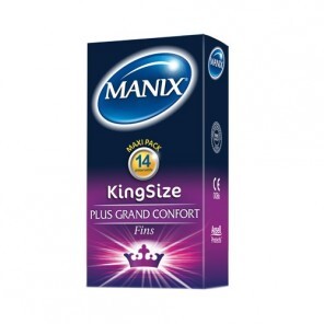 Manix King size plus grand confort préservatif  boites de 14