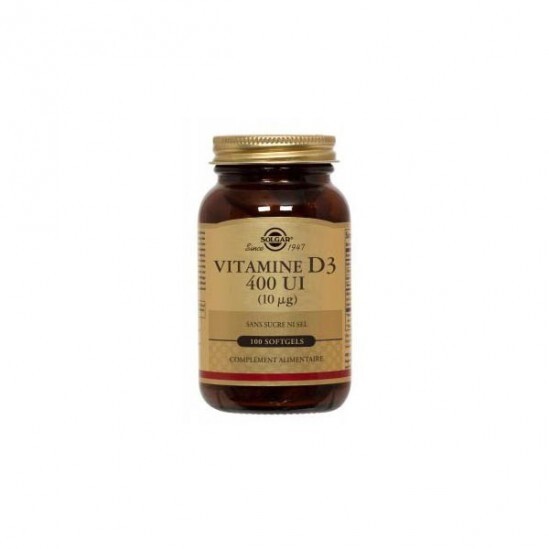 SOLGAR VIT D3 BTE 100 (400UI) GELULES