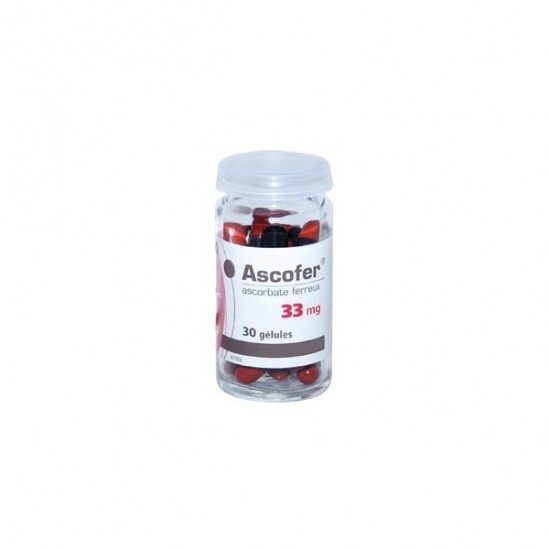 Ascofer complément alimentaire 30 gélules 33mg