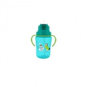 Dodie tasse paille +18 mois vert 350ml