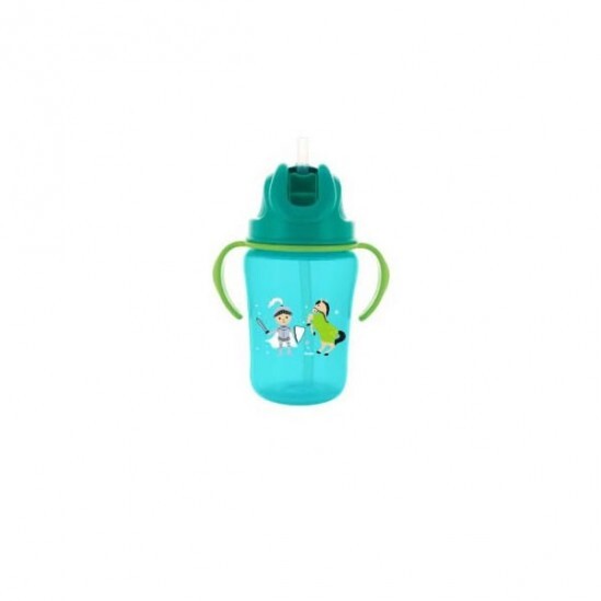 Dodie tasse paille +18 mois vert 350ml