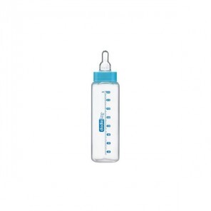 Dodie biberon verre col étroit bleu 240ml