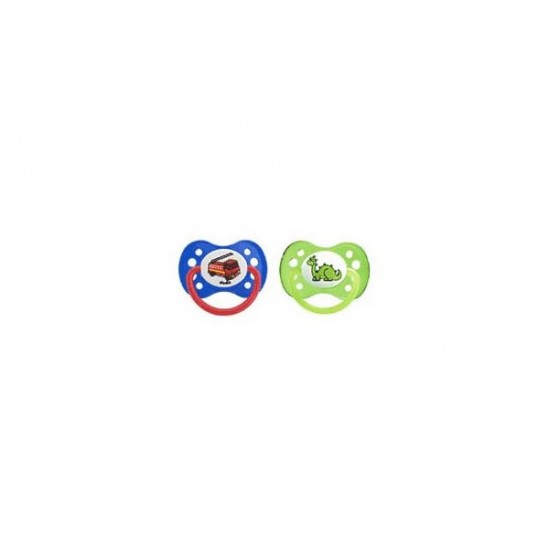 Dodie Duo Sucettes anatomiques dinosaure et pompier