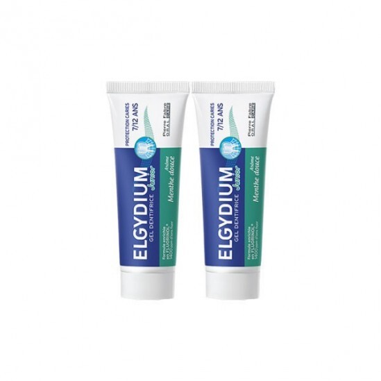 Elgydium gel dentifrice junior menthe douce 7-12 ans 50mlx2