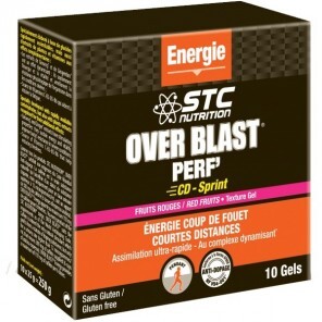 Stc nutrition over blast perf' cd sprint gel énergétique fruit rouge 25g