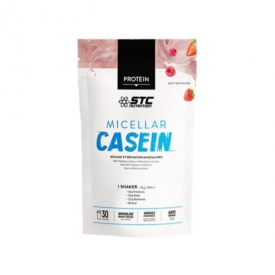 Stc nutrition micellar casein proteine fruits rouges 750g