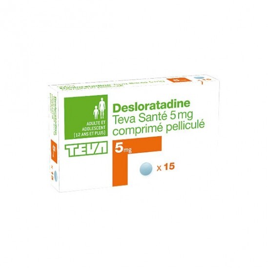 Desloratadine teva santé 15comprimés 5mg