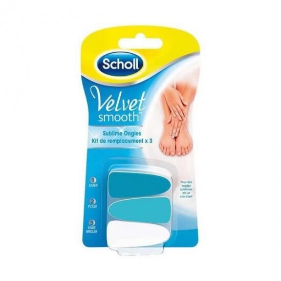 Scholl velvet smooth sublime ongles kit de remplacement x3