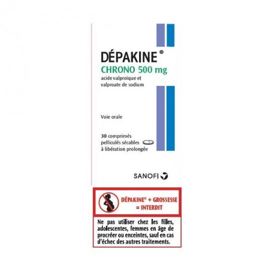 Depakine chrono 500mg 30 comprimés pelliculés