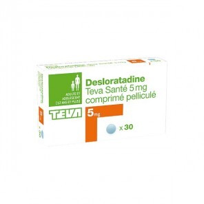 Desloratadine teva sante 5mg 30 comprimés pelliculés