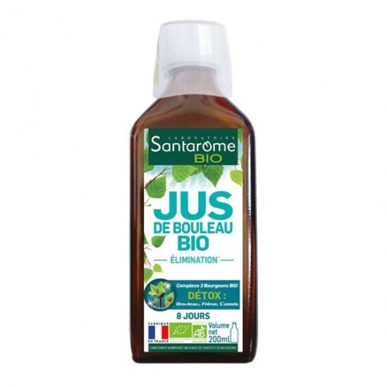 Santarome bio jus de bouleau bio élimination 200ml