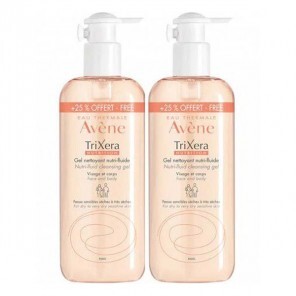 Avène trixéra nutrition nettoyant nutri-fluide 2 x 400ml