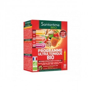 Santarome bio programme ultra tonique bio complément alimentaire 20 ampoules x 10ml