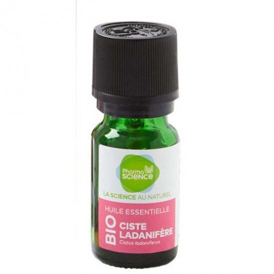 Pharmascience ciste ladanifère bio huile essentielle 10ml