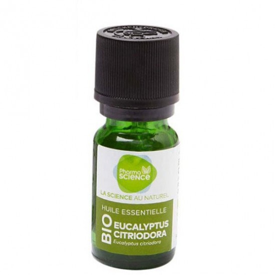 Pharmascience eucalyptus citriodora bio huile essentielle 10ml