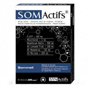 Aragan Synactifs SomActifs Sommeil 30 gélules