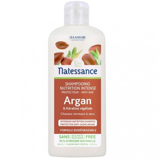 Natessance - Shampooing À l'Argan et à la Kératine Végétale, 250ml