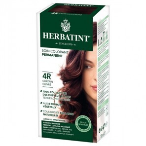 Herbatint gel colorant permanent 4r châtain cuivre 60ml