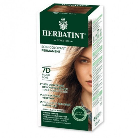 Herbatint gel colorant permanent 7d blond doré 60ml