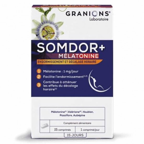 Ea Pharma Granions Somdor+ Mélatonine 15comprimés