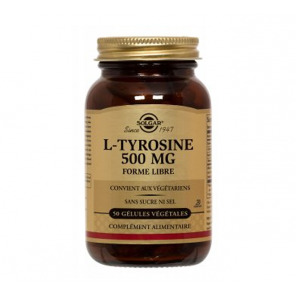 SOLGAR L TYROSINE 50 GELULES