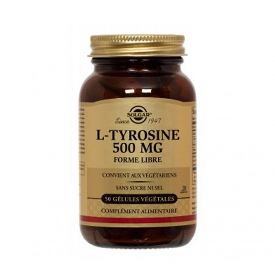 SOLGAR L TYROSINE 50 GELULES