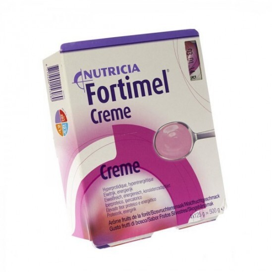 Nutricia fortimel crème alimentaire fruits de la forêt 4 pots 125g