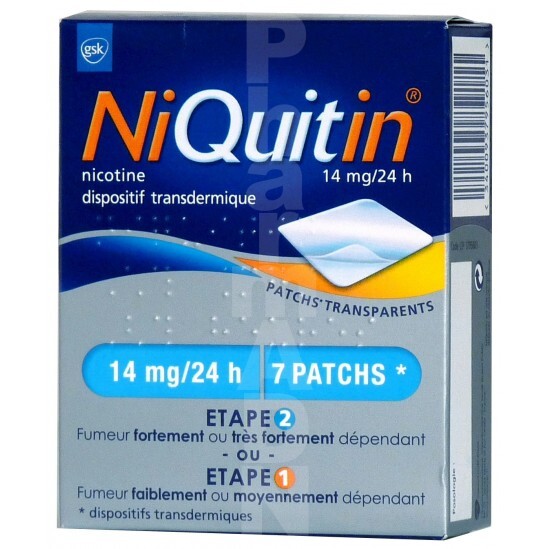 Niquitin 14mg/24h transdermique boite 7