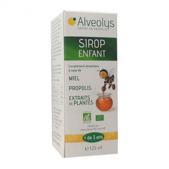 ALVEOLYS SIROP ENFANT MIEL PROPOLIS 125ML BIO