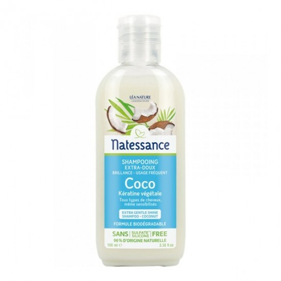 Natessance shampooing extra-doux coco 100ml