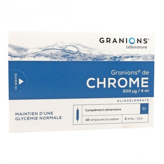 Ea Pharma Granions de Chrome 200ug 30 ampoules 