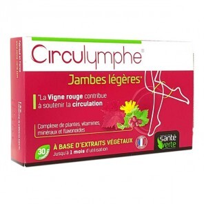 Santé Verte circulymphe bio jambes légères 30 comprimés