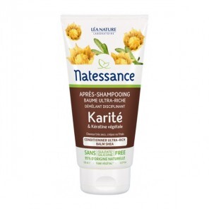 Natessance Après-Shampooing Baume Ultra-Riche Karité et Kératine Végétale 150 ml