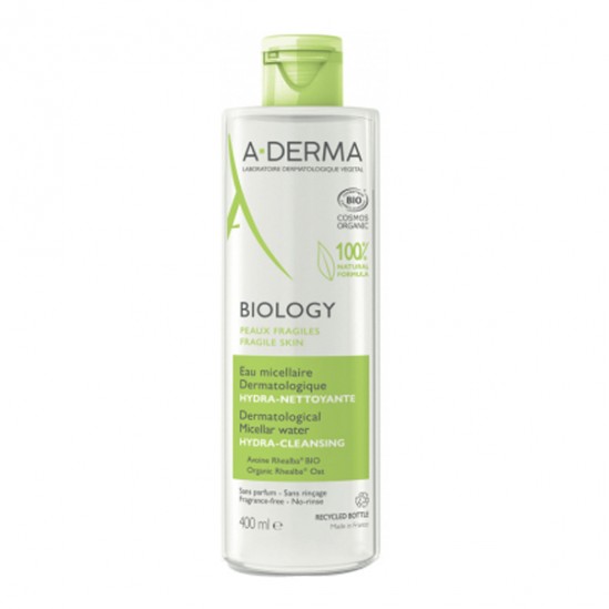 A-Derma Biology Eau micellaire dermatologique hydra-nettoyante 400ml