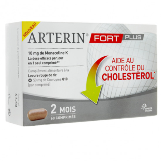 Arterin Fort Plus Q10 contrôle du cholestérol 60 comprimés