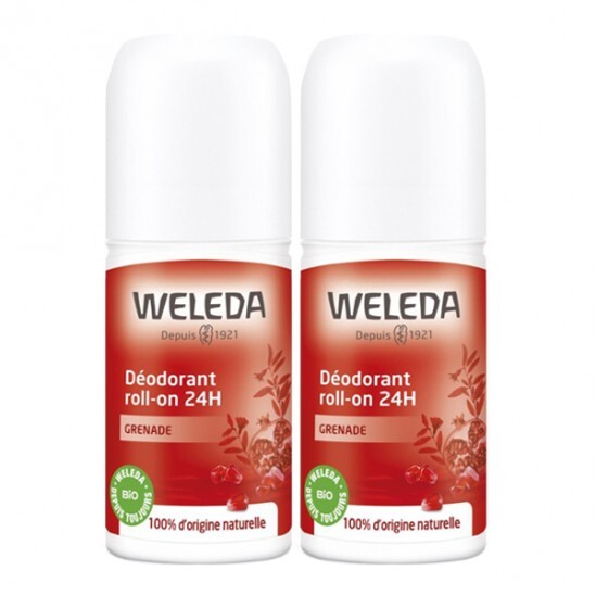 Weleda grenade déodorant roll-on 24h duo 50ml