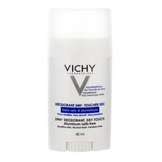 Vichy Déodorant 24H Sans Sels d'Aluminium Peaux Sensibles ou Epilées Stick 40ml