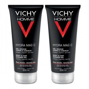 Vichy Homme Hydra Mag C Gel Douche Corps et Cheveux 2x200ml