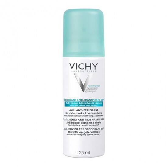 Vichy Déodorant Anti-Transpirant Anti-Traces Aérosol 48h 125ml