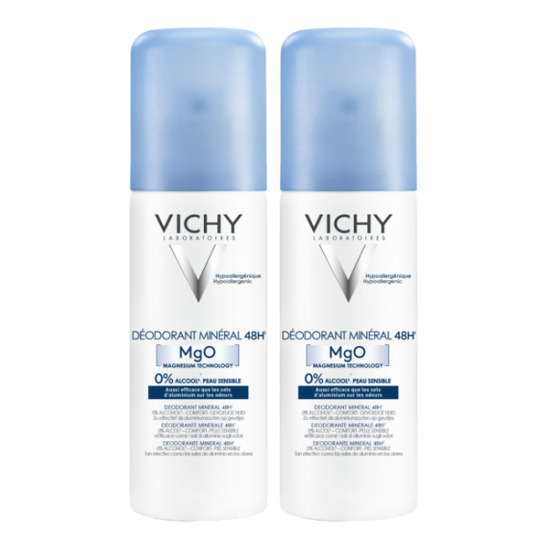 Vichy Déodorant Minéral Sans Sels Aluminium Peaux Sensibles 125 ml 