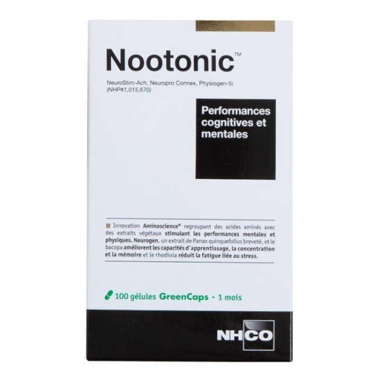 Nhco nootonic performances cognitives et mentales 100 gélules