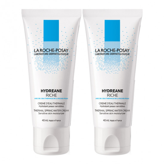 La roche Posay Hydreane Crème Hydratante Riche Duo 2x40ml