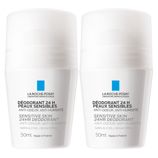 La Roche-Posay Déodorant 24H Roll-On 2 x 50 ml