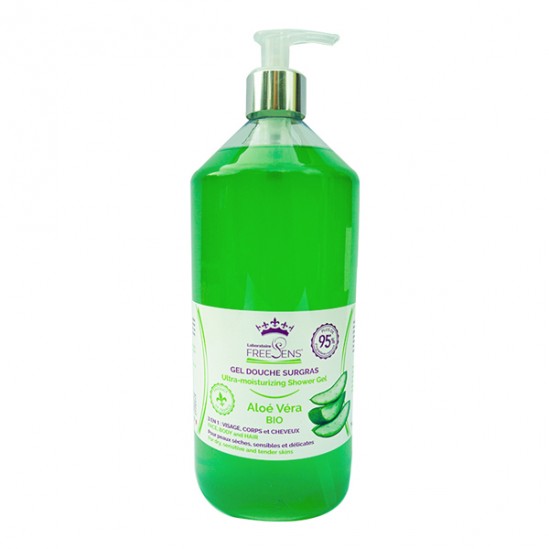 Freesens gel douche surgras aloe vera bio 1L